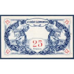 Clermont 25 francs Spl 1923 Billet d'epargne obligation prime