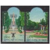 Timbre France Yvert No 3673-3674 Jardins de France, issus du bloc feuillet