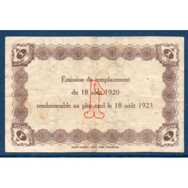 Le Havre 1 Franc TTB 18.8.1920 Pirot 28 Billet de la chambre de Commerce