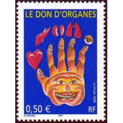 Timbre France Yvert No 3677 Le don d'organes