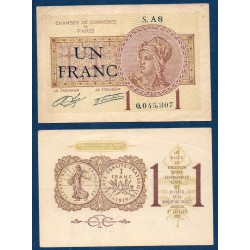 Paris 1 franc TTB 10 mars 1920 Pirot 23 Billet de la chambre de commerce