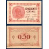 Paris 50 centimes TTB 10 mars 1920 Pirot 10 Billet de la chambre de commerce