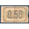 Bon régional Aisne et Ardenne (laon) 50 centimes TB 19.9.1915 pirot 02-1301 Billet