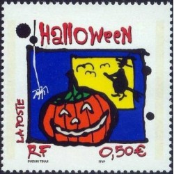 Timbre France Yvert No 3713 Halloween