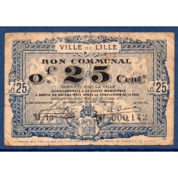 Ville Lille 25 centimes B+ 13.7.1917 pirot 59-1621 Billet