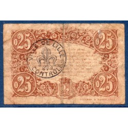Ville Lille 25 centimes B+ 13.7.1917 pirot 59-1621 Billet