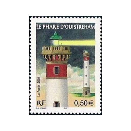 Timbre France Yvert No 3715 Phare d'Ouistreham
