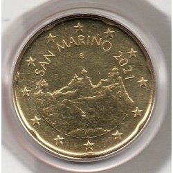 Pièce 20 centimes BU Saint-Marin 2021