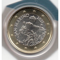 Pièce 1 euro BU Saint-Marin 2021