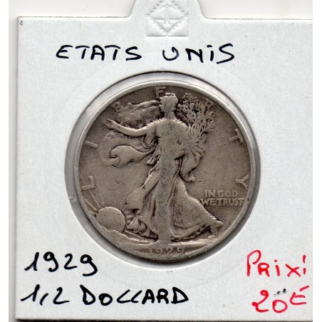 Etats Unis 1/2 Dollar 1929 TB, KM 142 pièce de monnaie