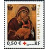 Timbre France Yvert No 3717 Croix rouge, vierge à l'enfant