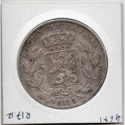 Belgique 5 Francs 1851 TTB, KM 17 pièce de monnaie