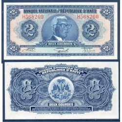 Haïti Pick N°211, Billet de banque de 2 Gourdes 1973