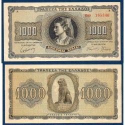 Grece Pick N°118a, Billet de banque de 1000 Drachmai 1942