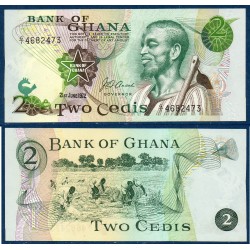 Ghana Pick N°14a, Billet de banque de 2 Cedis 1972
