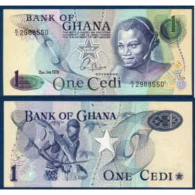 Ghana Pick N°13c, Billet de banque de 1 Cedi 1976