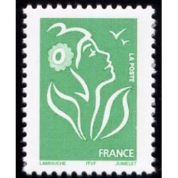Timbre France Yvert No 3733 Marianne Lamouche sans valeur vert légende itvf