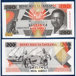 Tanzanie Pick N°25a, Billet de banque de 200 shillings 1993