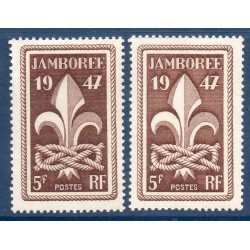 Timbre Yvert No 787 variété foncé neuf luxe** Jamborée