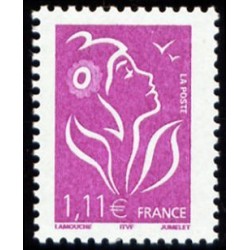 Timbre France Yvert No 3740 Marianne Lamouche 1.11€ lilas légende itvf