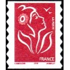 Timbre France Yvert No 3744 Marianne Lamouche sans valeur rouge adhésif de carnet légende itvf
