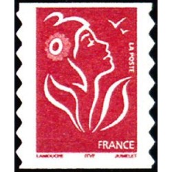 Timbre France Yvert No 3744a sans valeur rouge adhésif de carnet Type II  légende itvf issu du carnet Dulac