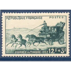 Timbre Yvert No 919b trait sur le I variété de poinçon , neuf charnière * JT la malle poste