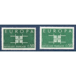 Timbre Yvert No 1397 2 nuances de Vert neuf luxe** europa
