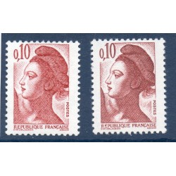 Timbre Yvert No 2179 2 nuances neuf luxe** liberté de gandon