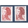 Timbre Yvert No 2179 2 nuances neuf luxe** liberté de gandon