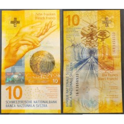 Suisse Pick N°75a, Billet de banque de 10 Francs 2016