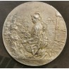 médaille argent Adolphe Rivet, Chrysanthémistes, femme japonaise en kimono