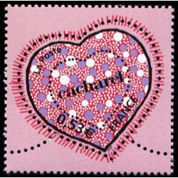 Timbre France Yvert No 3747 Coeur St valentin Cacharel