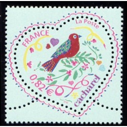 Timbre France Yvert No 3748 Coeur St Valentin Cacharel