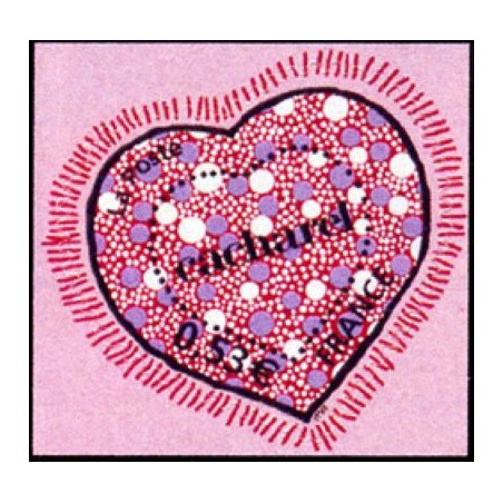 Timbre France Yvert No 3747B-3748B Coeur St Valentin Cacharel, autoadhésifs de feuille