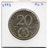 Allemagne RDA 20 mark 1973, Sup KM 47 pièce de monnaie