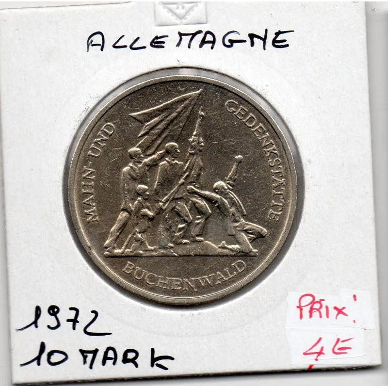 Allemagne RDA 10 mark 1972, Sup KM 38 pièce de monnaie Allemagne RDA 10 mark 1972, Sup KM 38 pièce de monnaie