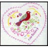 Timbre France Yvert No 3747B-3748B Coeur St Valentin Cacharel, autoadhésifs de feuille