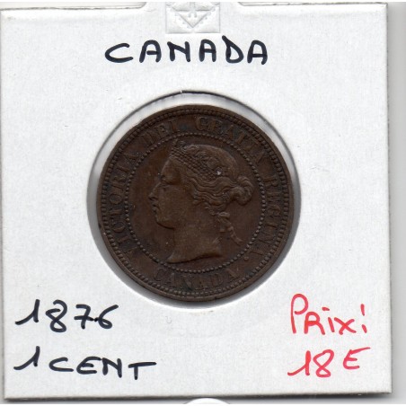 Canada 1 cent 1876 TTB, KM 7 pièce de monnaie