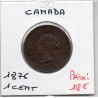 Canada 1 cent 1876 TTB, KM 7 pièce de monnaie