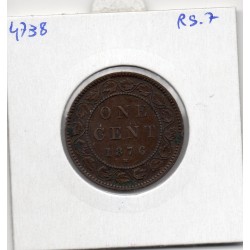 Canada 1 cent 1876 TTB, KM 7 pièce de monnaie