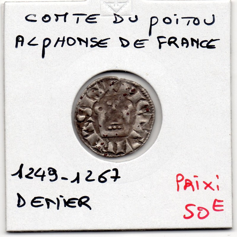 Comté de Poitou, Alphonse de France (1249-1267) Denier