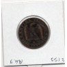 5 centimes Napoléon III tête nue 1855 MA ancre Marseille TB+, France pièce de monnaie