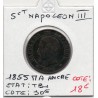 5 centimes Napoléon III tête nue 1855 MA ancre Marseille TB+, France pièce de monnaie