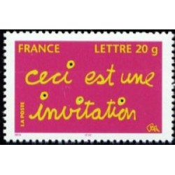 Timbre France Yvert No 3760 Ceci est un invitation