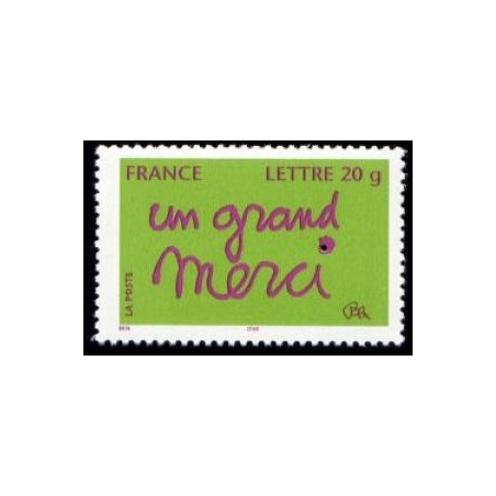 Timbre France Yvert No 3761 Un grand merci