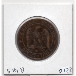 10 centimes Napoléon III tête nue 1855 Chien MA Marseille TB, France pièce de monnaie