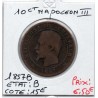 10 centimes Napoléon III tête nue 1857 B Rouen B, France pièce de monnaie