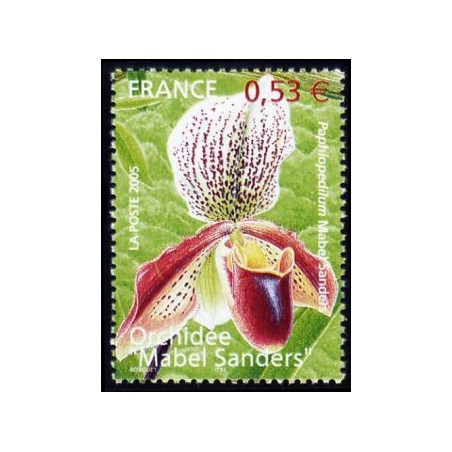 Timbre France Yvert No 3763 Orchidée Mabel Sanders