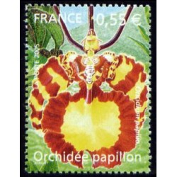 Timbre France Yvert No 3765 Orchidée papillon